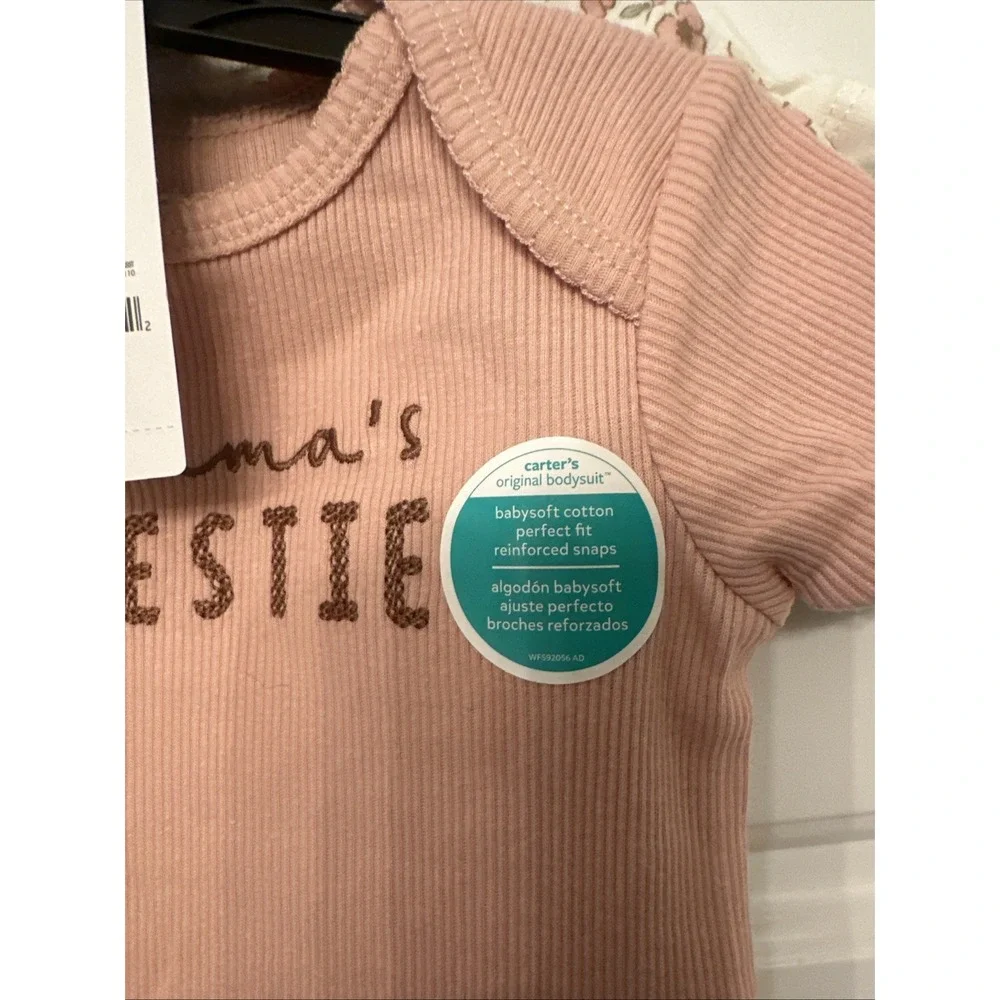 NWT Carter's Girls 3 Pack One Piece Size 3-6 Months And 2 Pack Of Pants